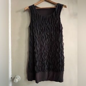 Grey Ruffle dress size S cotton blend